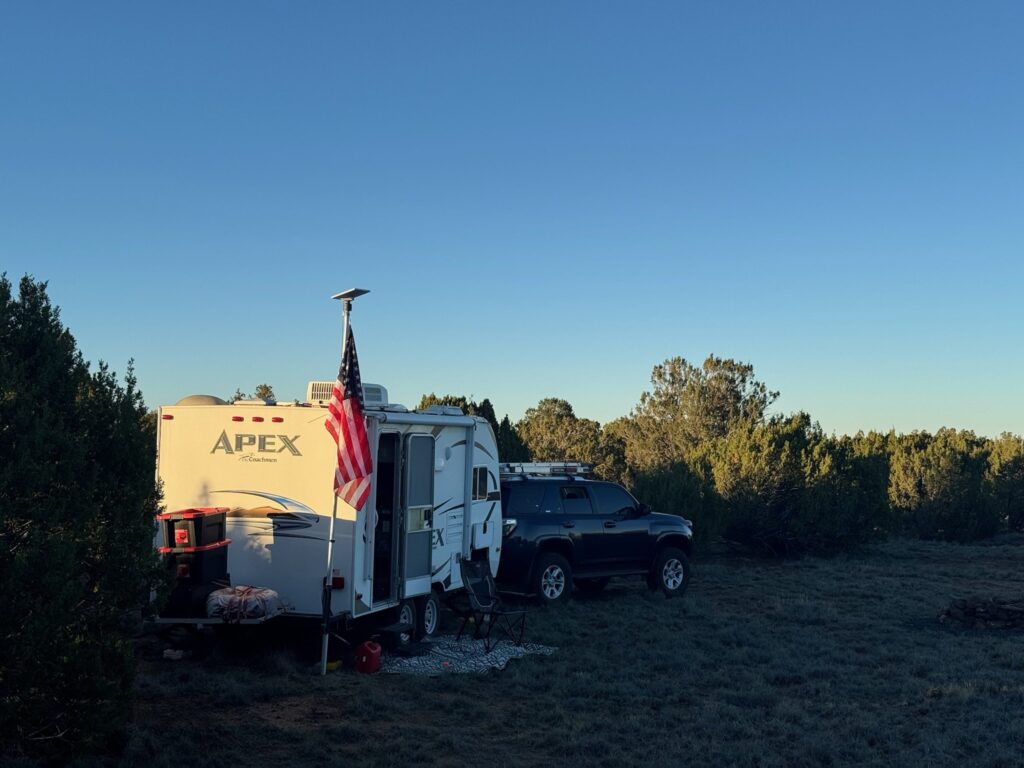 First visitor using new camping loop